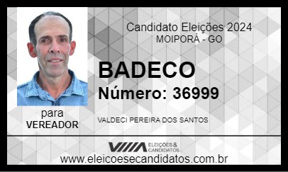 Candidato BADECO 2024 - MOIPORÁ - Eleições