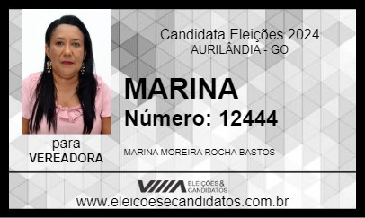 Candidato MARINA 2024 - AURILÂNDIA - Eleições