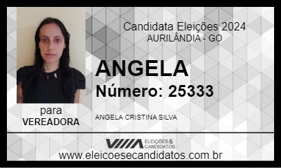 Candidato ANGELA 2024 - AURILÂNDIA - Eleições