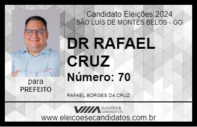 Candidato DR RAFAEL CRUZ 2024 - SÃO LUÍS DE MONTES BELOS - Eleições