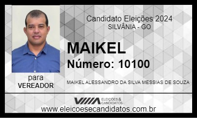 Candidato MAIKEL 2024 - SILVÂNIA - Eleições