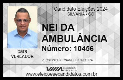 Candidato NEI DA AMBULÂNCIA 2024 - SILVÂNIA - Eleições