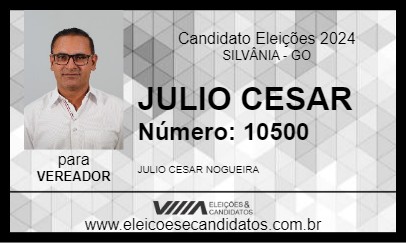 Candidato JULIO CESAR 2024 - SILVÂNIA - Eleições