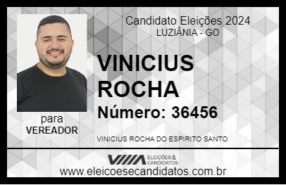 Candidato VINICIUS ROCHA 2024 - LUZIÂNIA - Eleições