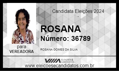 Candidato ROSANA 2024 - LUZIÂNIA - Eleições