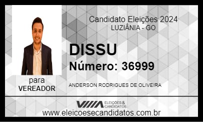 Candidato DISSU 2024 - LUZIÂNIA - Eleições