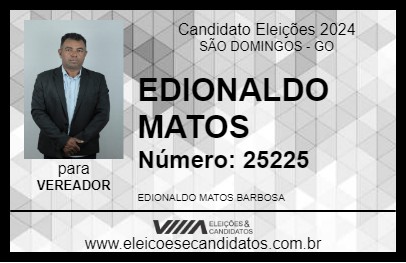 Candidato EDIONALDO MATOS 2024 - SÃO DOMINGOS - Eleições