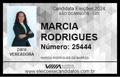 Candidato MARCIA RODRIGUES 2024 - SÃO DOMINGOS - Eleições