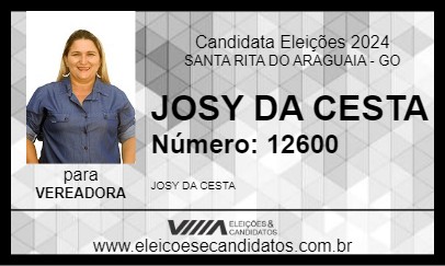 Candidato JOSY DA CESTA 2024 - SANTA RITA DO ARAGUAIA - Eleições