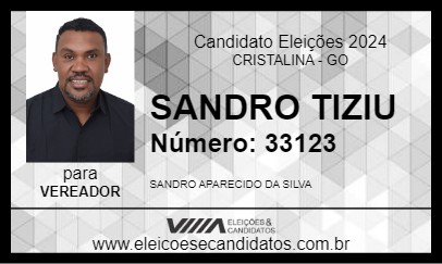 Candidato SANDRO TIZIU 2024 - CRISTALINA - Eleições