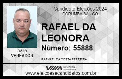 Candidato RAFAEL DA LEONORA 2024 - CORUMBAÍBA - Eleições