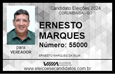 Candidato ERNESTO MARQUES 2024 - CORUMBAÍBA - Eleições