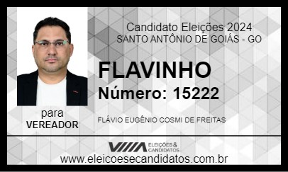 Candidato FLAVINHO 2024 - SANTO ANTÔNIO DE GOIÁS - Eleições