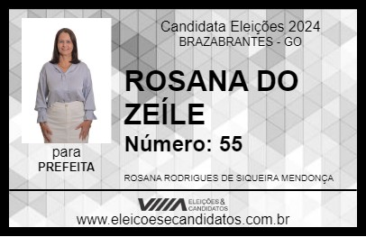 Candidato ROSANA DO ZEÍLE 2024 - BRAZABRANTES - Eleições