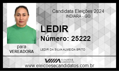 Candidato LEDIR 2024 - INDIARA - Eleições