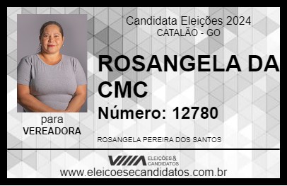 Candidato ROSANGELA DA CMC 2024 - CATALÃO - Eleições