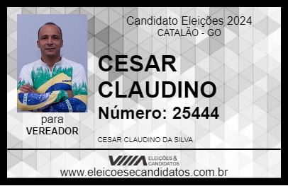 Candidato CESAR CLAUDINO 2024 - CATALÃO - Eleições