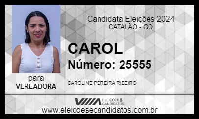 Candidato CAROL 2024 - CATALÃO - Eleições