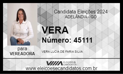 Candidato VERA 2024 - ADELÂNDIA - Eleições