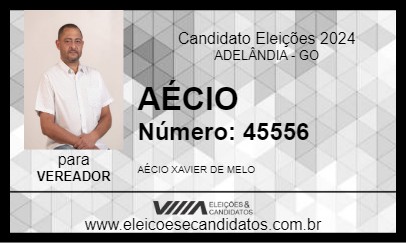 Candidato AÉCIO 2024 - ADELÂNDIA - Eleições