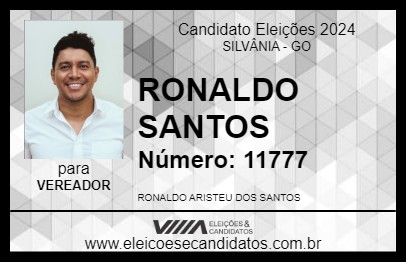 Candidato RONALDO SANTOS 2024 - SILVÂNIA - Eleições