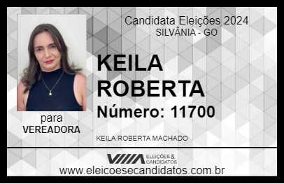 Candidato KEILA ROBERTA 2024 - SILVÂNIA - Eleições