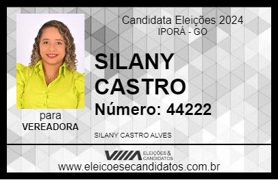 Candidato SILANY CASTRO 2024 - IPORÁ - Eleições