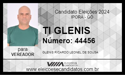 Candidato TI GLENIS 2024 - IPORÁ - Eleições