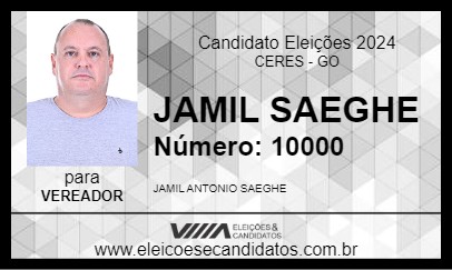 Candidato JAMIL SAEGHE 2024 - CERES - Eleições