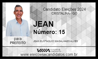 Candidato JEAN 2024 - CRISTALINA - Eleições