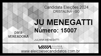 Candidato JU MENEGATTI 2024 - CRISTALINA - Eleições