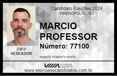 Candidato MARCIO PROFESSOR 2024 - PIRENÓPOLIS - Eleições