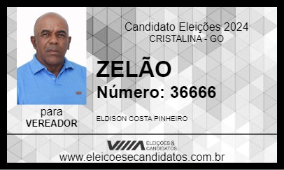 Candidato ZELÃO 2024 - CRISTALINA - Eleições