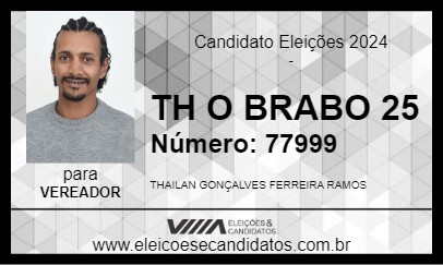 Candidato TH O BRABO 25 2024 - CRISTALINA - Eleições