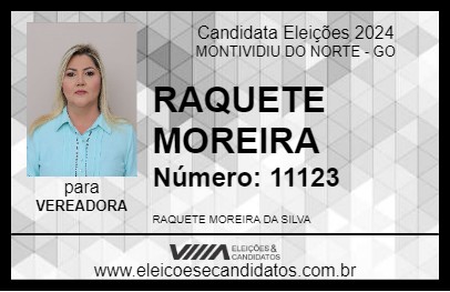 Candidato RAQUETE MOREIRA 2024 - MONTIVIDIU DO NORTE - Eleições