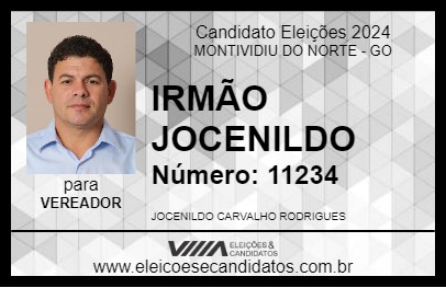 Candidato IRMÃO JOCENILDO 2024 - MONTIVIDIU DO NORTE - Eleições