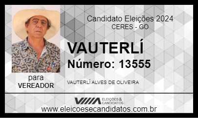 Candidato VAUTERLÍ 2024 - CERES - Eleições