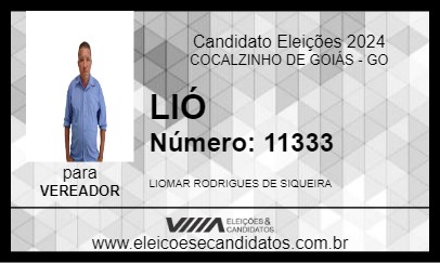 Candidato LIÓ 2024 - COCALZINHO DE GOIÁS - Eleições