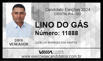 Candidato LINO DO GÁS 2024 - CRISTALINA - Eleições