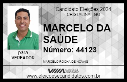 Candidato MARCELO DA SAÚDE 2024 - CRISTALINA - Eleições