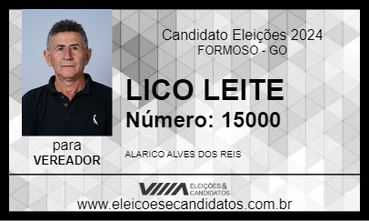 Candidato LICO LEITE 2024 - FORMOSO - Eleições