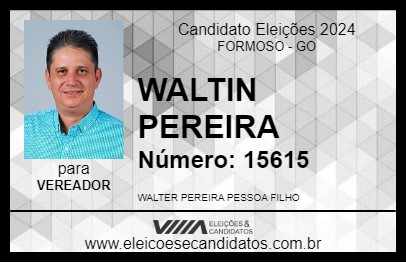 Candidato WALTIN PEREIRA 2024 - FORMOSO - Eleições