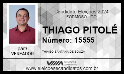 Candidato THIAGO PITOLÉ 2024 - FORMOSO - Eleições