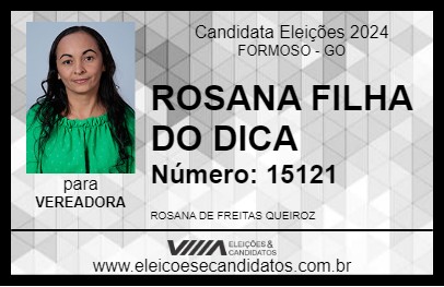 Candidato ROSANA FILHA DO DICA 2024 - FORMOSO - Eleições