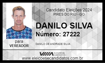 Candidato DANILO SILVA 2024 - PIRES DO RIO - Eleições