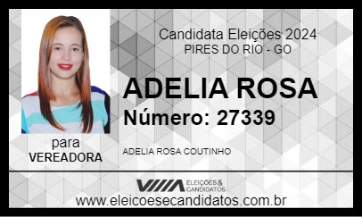 Candidato ADELIA ROSA 2024 - PIRES DO RIO - Eleições