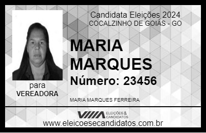 Candidato MARIA MARQUES 2024 - COCALZINHO DE GOIÁS - Eleições