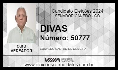 Candidato DIVAS 2024 - SENADOR CANEDO - Eleições