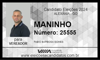 Candidato MANINHO 2024 - ALEXÂNIA - Eleições