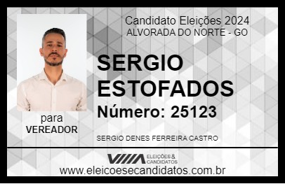 Candidato SERGIO ESTOFADOS 2024 - ALVORADA DO NORTE - Eleições